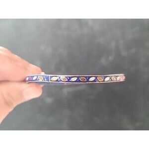 Coffee Bean Themed Enamel Bangle Bracelet READ Description